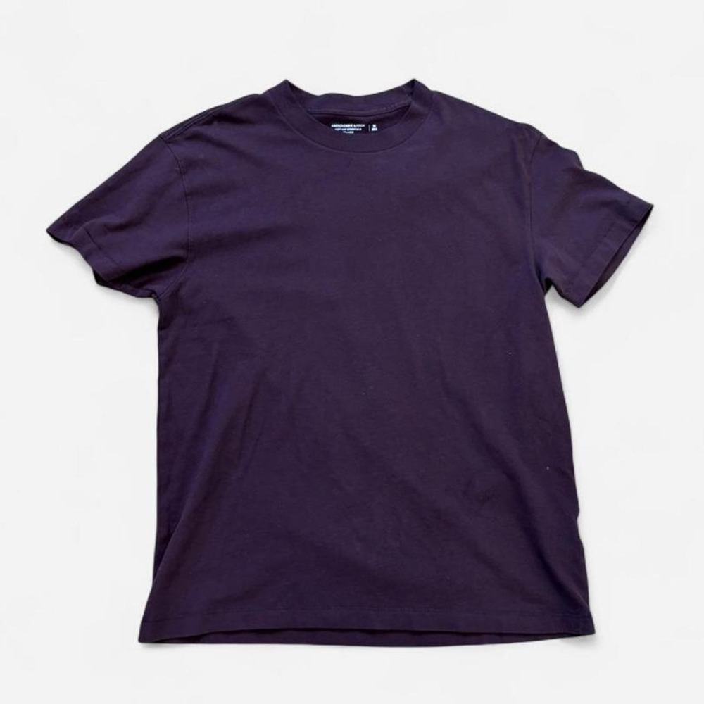Abercrombie Fitch Plum Soft Essentials Relaxed T Shirt Medium